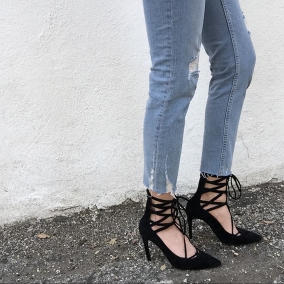 Jeffrey Campbell x Free People Hierro Lace Up Heel - Picture 1 of 8